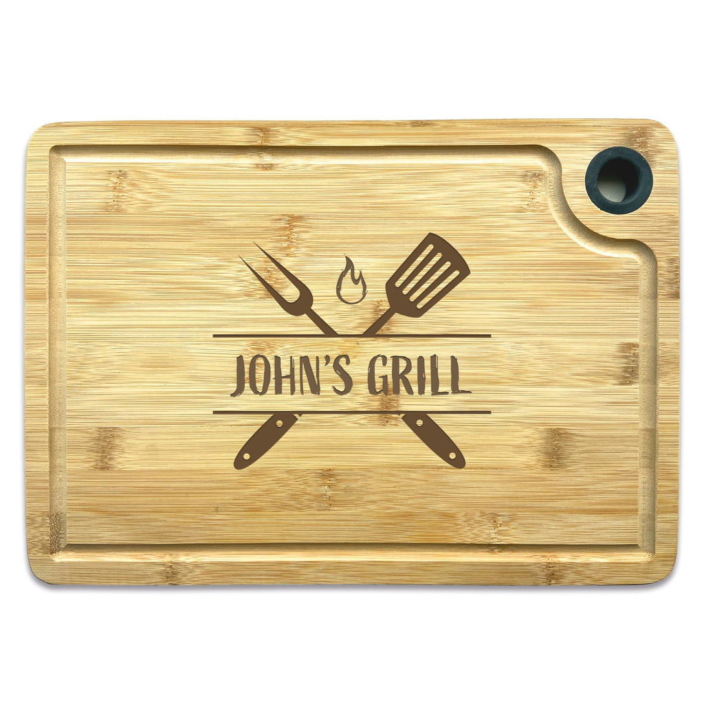 BBQ Themed Grill Design Personalised Engraved Chopping Board - YouPersonalise