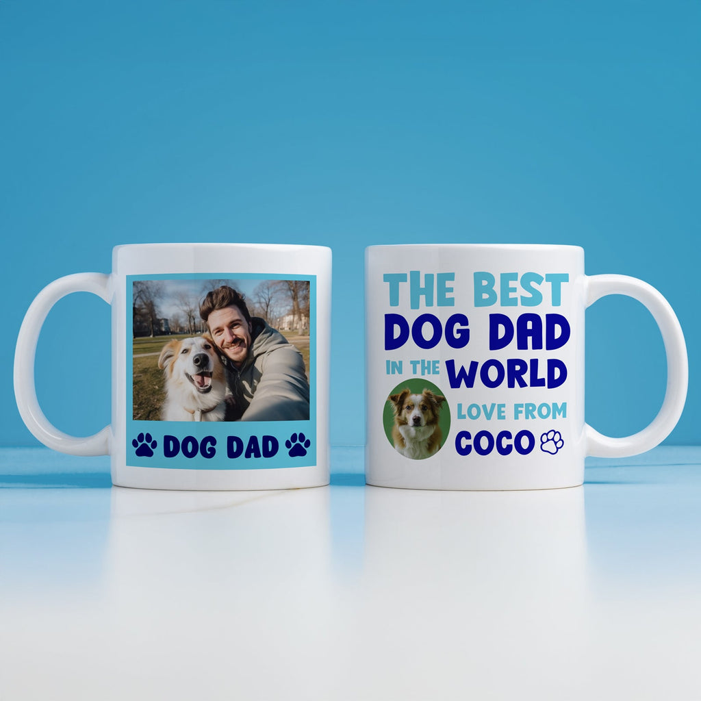 Custom World's Best Dog Dad Mug – Personalise with Photo & Name - YouPersonalise