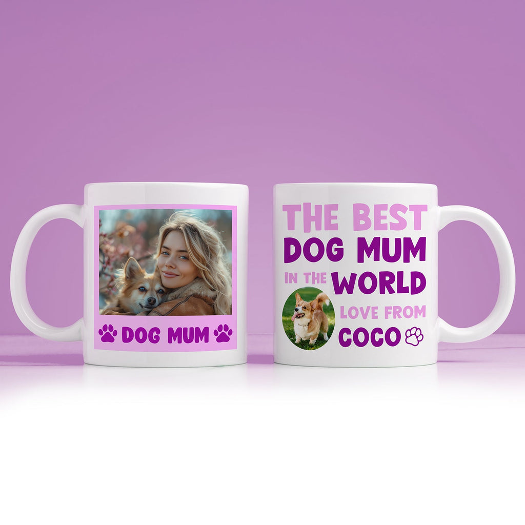 Custom World's Best Dog Mum Mug – Personalise with Photo & Name - YouPersonalise