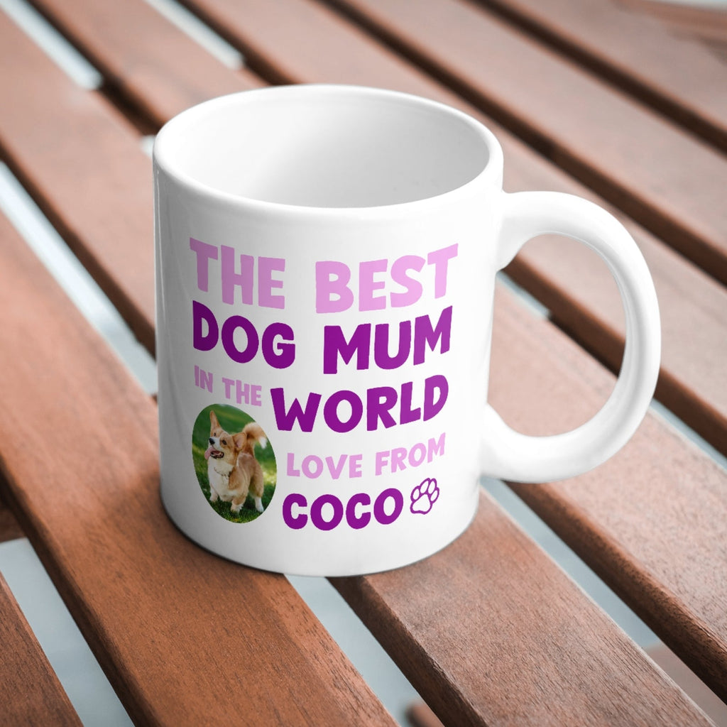 Custom World's Best Dog Mum Mug – Personalise with Photo & Name - YouPersonalise