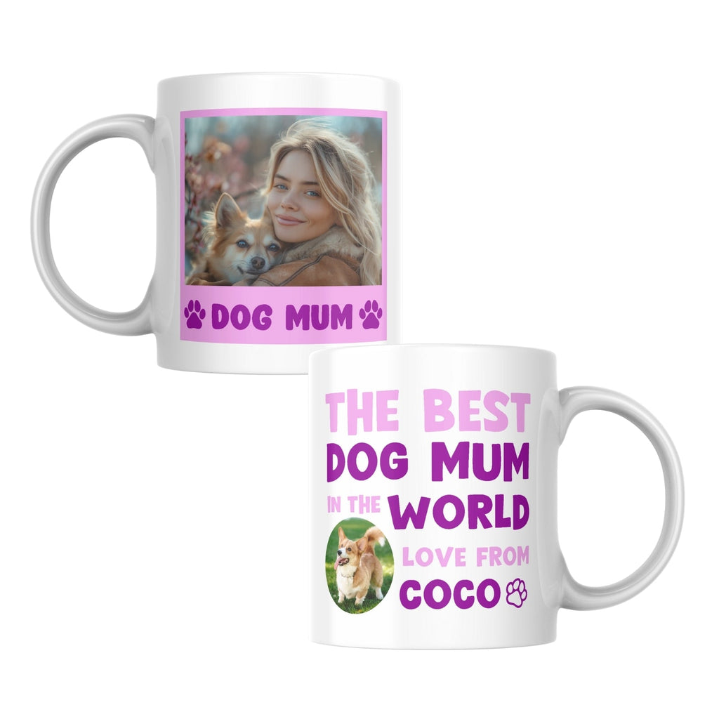 Custom World's Best Dog Mum Mug – Personalise with Photo & Name - YouPersonalise