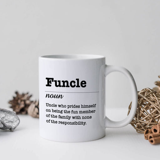 Funcle Mug (11oz White Ceramic) Funny Mug for Uncle - YouPersonalise