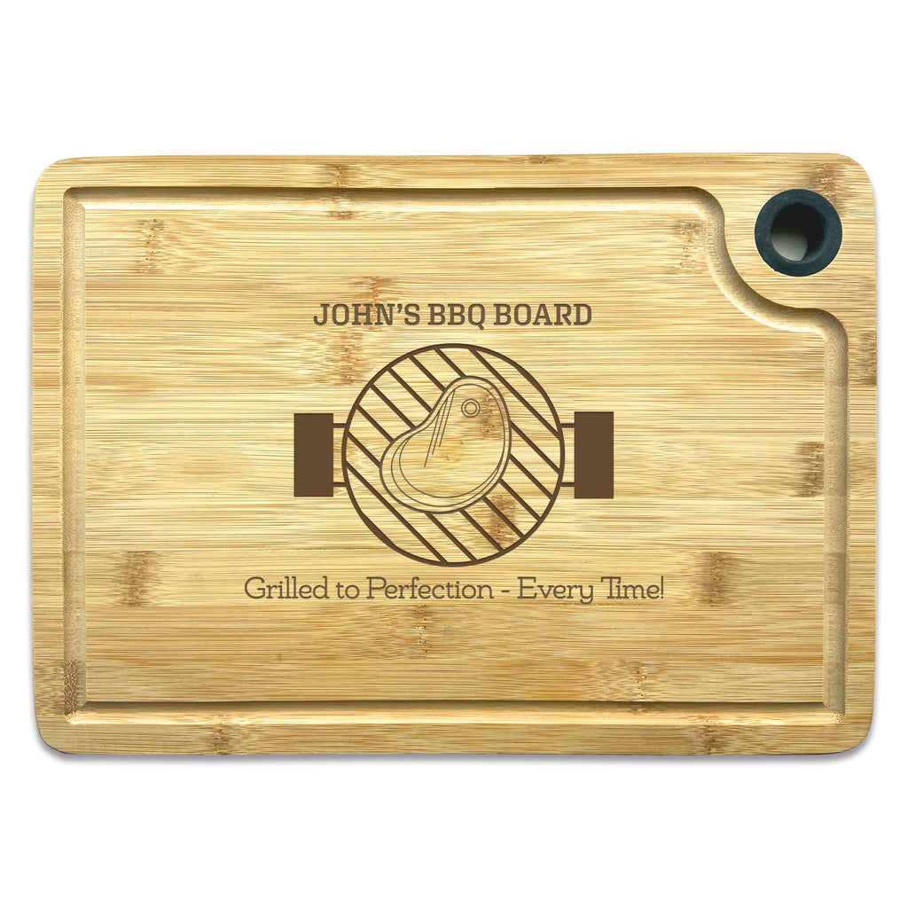 Grilled to Perfection BBQ Themed Personalised Engraved Chopping Board - YouPersonalise