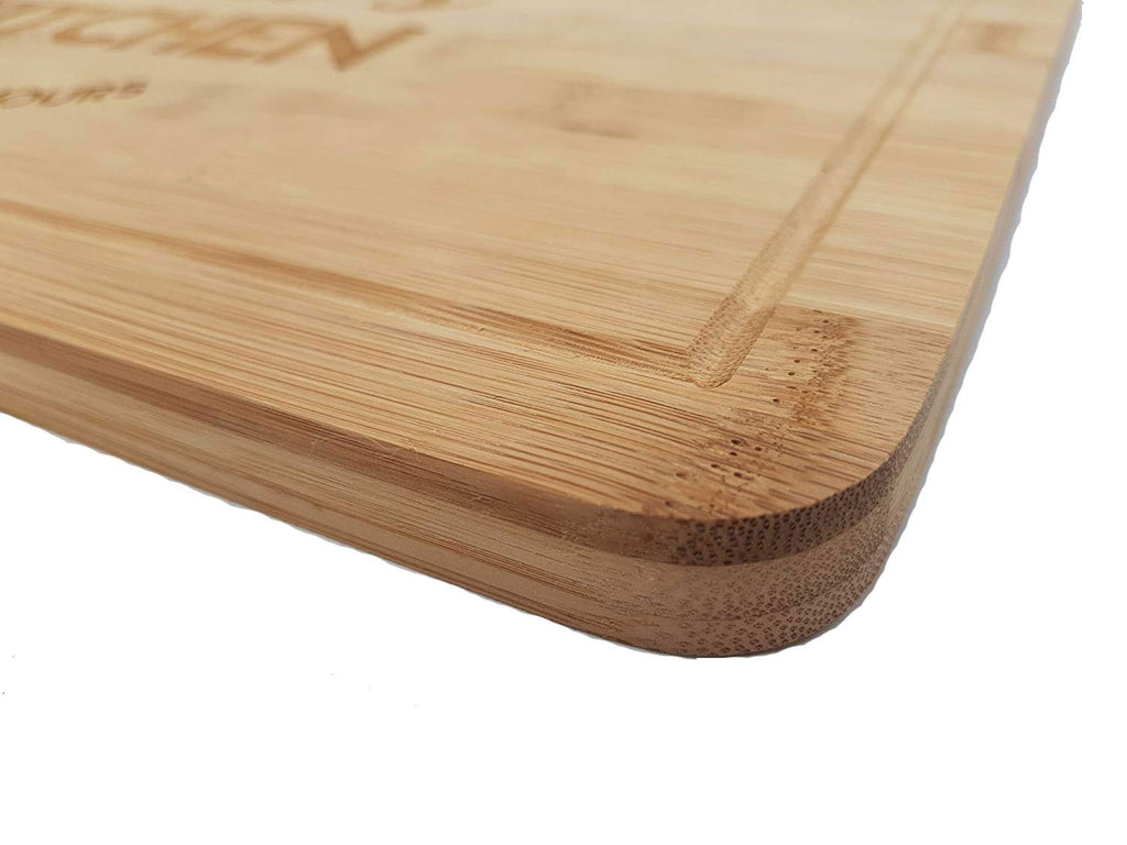 Laser Engraved Chopping Board | Cheese Board | Cutting Board with The Wording Dad's Kitchen Open 24 Hours - YouPersonalise