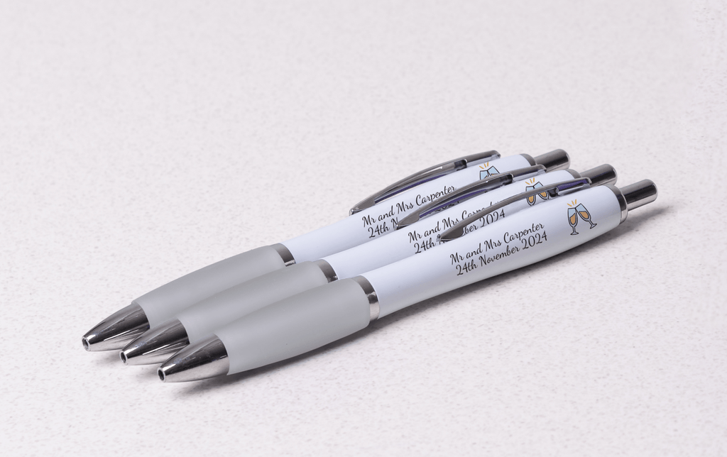 Personalised Digital Contour Promotional Pens - Clear - YouPersonalise