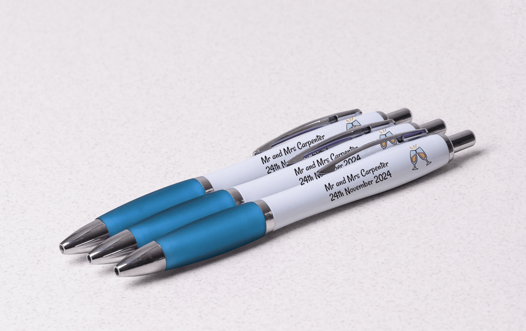 Personalised Digital Contour Promotional Pens - Light Blue - YouPersonalise