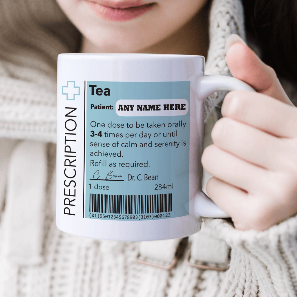 Personalised Mug Funny Prescription Tea Mug (11oz), Doctor Mug, Customisable Gift for Colleague, Funny Gift Idea, Secret Santa - YouPersonalise