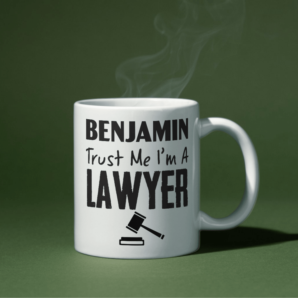 Personalised Mug Trust Me I'm A Lawyer - Customised Name for a Lawyer! - YouPersonalise