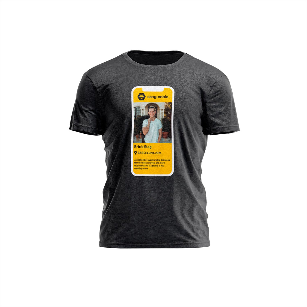 'STAGUMBLE' Dating App Stag Do T-Shirt - YouPersonalise