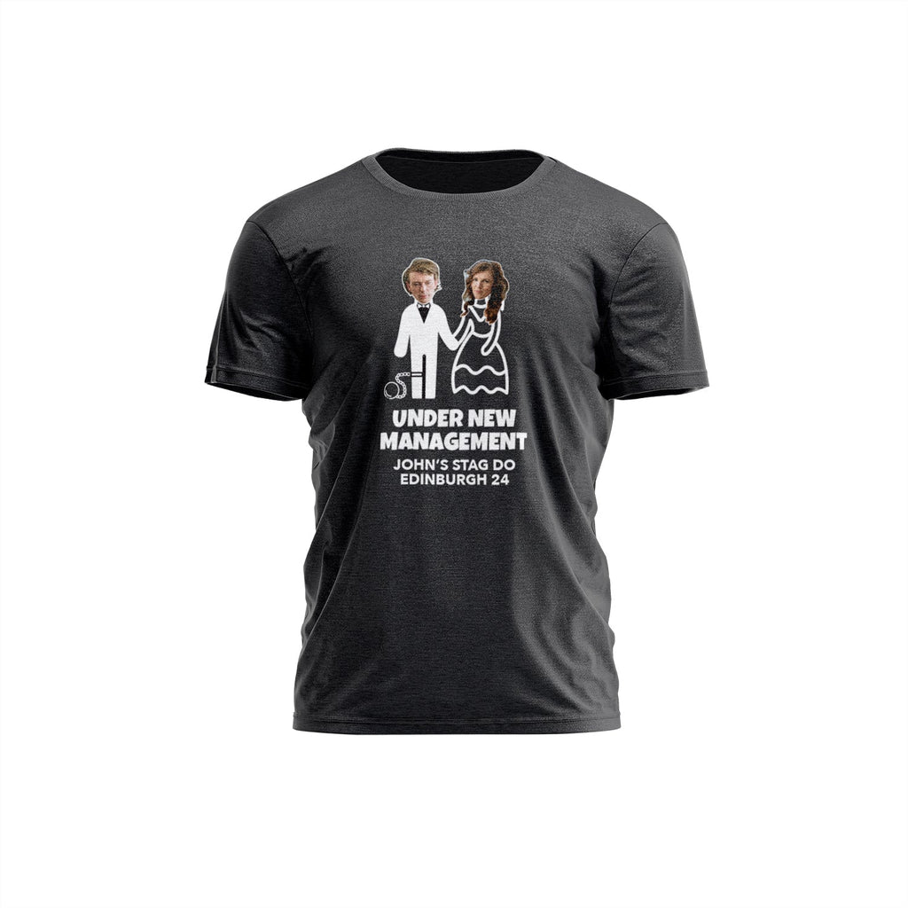 Under New Management Photo Stag Do T-Shirt - YouPersonalise