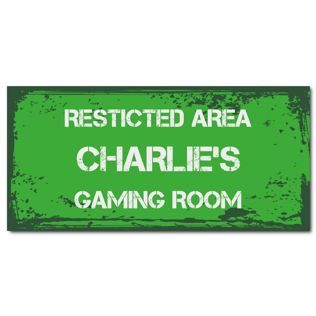 Gamer Themed Bedroom Door Sign - YouPersonalise