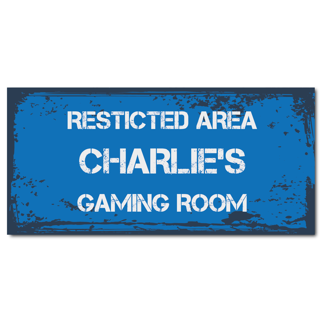 Gamer Themed Bedroom Door Sign - YouPersonalise