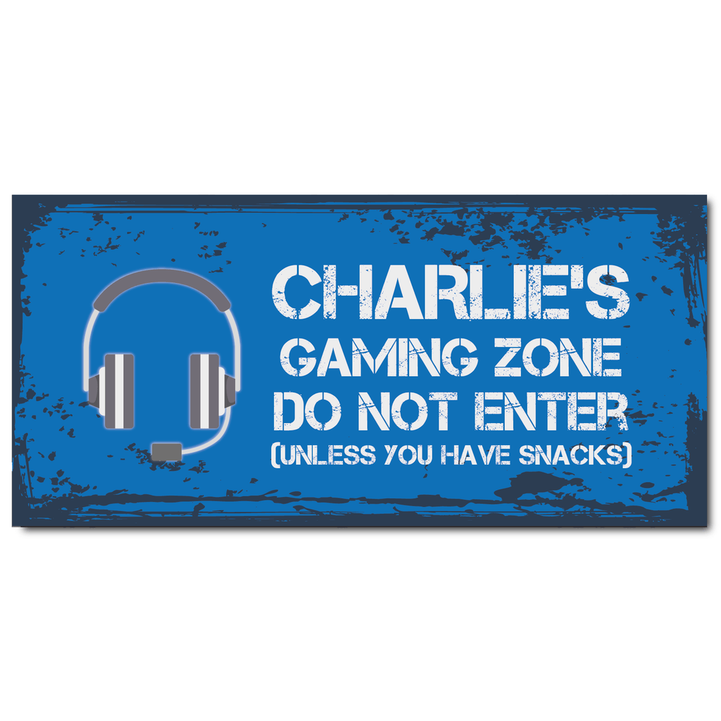 Gamer Themed Bedroom Door Sign - YouPersonalise