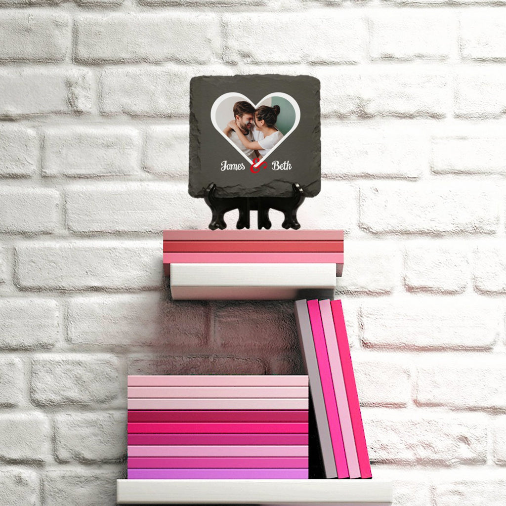 Personalised Couples Photo Slate - YouPersonalise