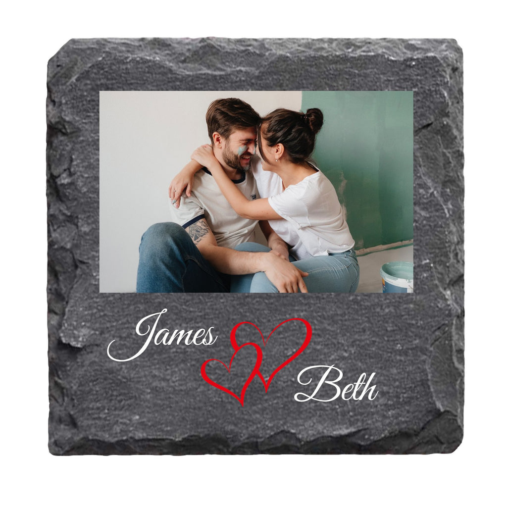 Personalised Couples Photo Slate - YouPersonalise