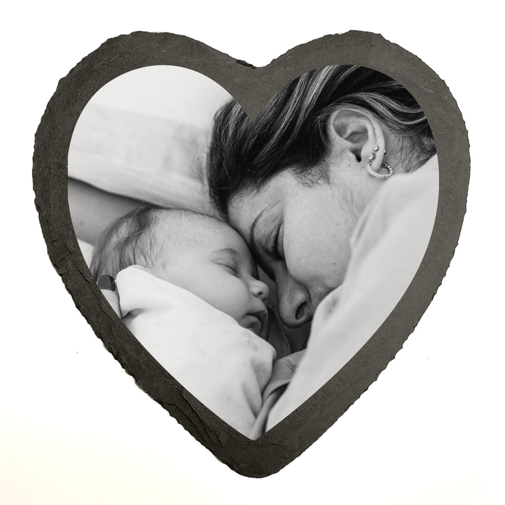 Personalised Heart Shaped Photo Slate Printed Gift - YouPersonalise