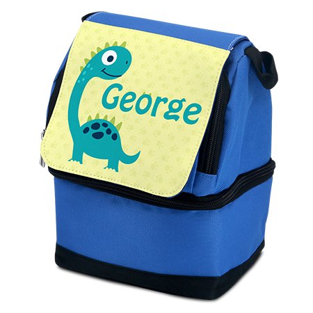 Personalised Lunch Box Bag in Pink or Blue with 18 Designs - YouPersonalise