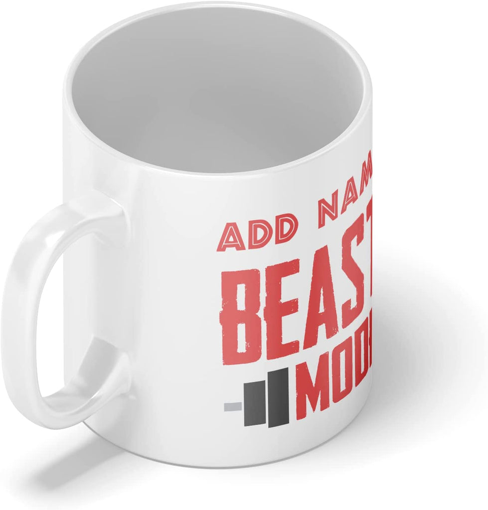 Personalised Mug Beast Mode - Add Your Special One's Name (11oz) - Custom Gift for Birthdays, Christmas, Special Occasions - YouPersonalise