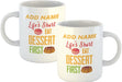 Personalised Mug Life's Short, Eat Dessert - Add Your Special One's Name (11oz) - Custom Gift for Birthdays, Christmas, Special Occasions - YouPersonalise