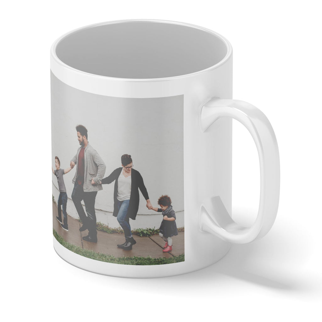 Personalised Photo and 4 Lines of Text White Mug - YouPersonalise