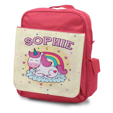 Personalised School Bags in 20 Designs - Blue or Pink Bags - YouPersonalise