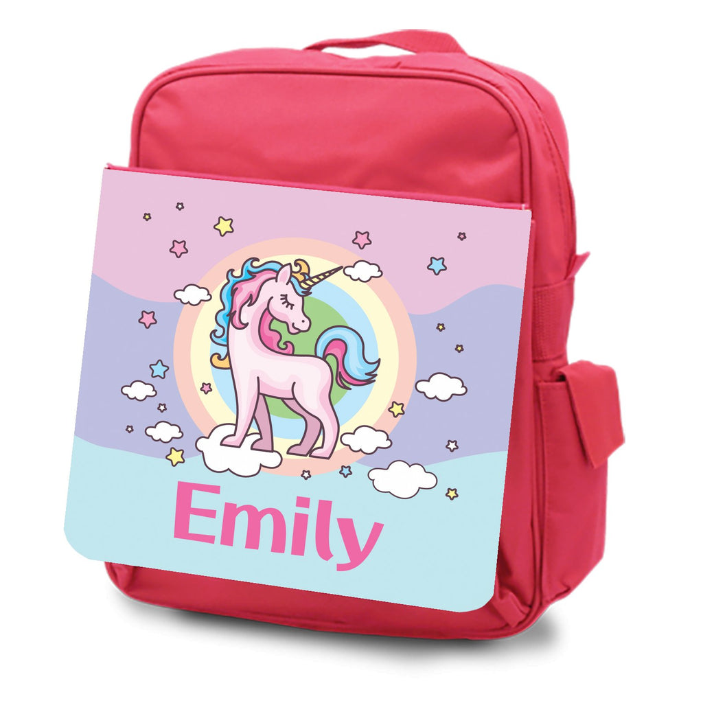 Personalised School Bags in 20 Designs - Blue or Pink Bags - YouPersonalise