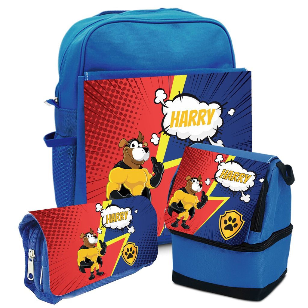 PERSONALISED SCHOOL BUNDLE KIT - Pencil Case, School Bag and Lunch Box Bag - YouPersonalise