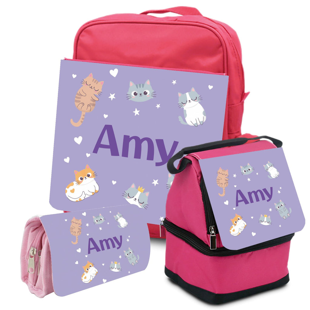 PERSONALISED SCHOOL BUNDLE KIT - Pencil Case, School Bag and Lunch Box Bag - YouPersonalise