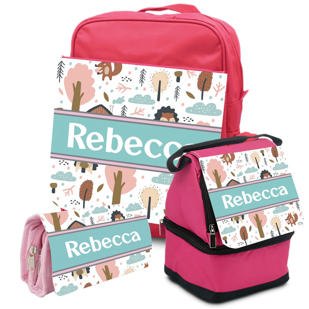 PERSONALISED SCHOOL BUNDLE KIT - Pencil Case, School Bag and Lunch Box Bag - YouPersonalise