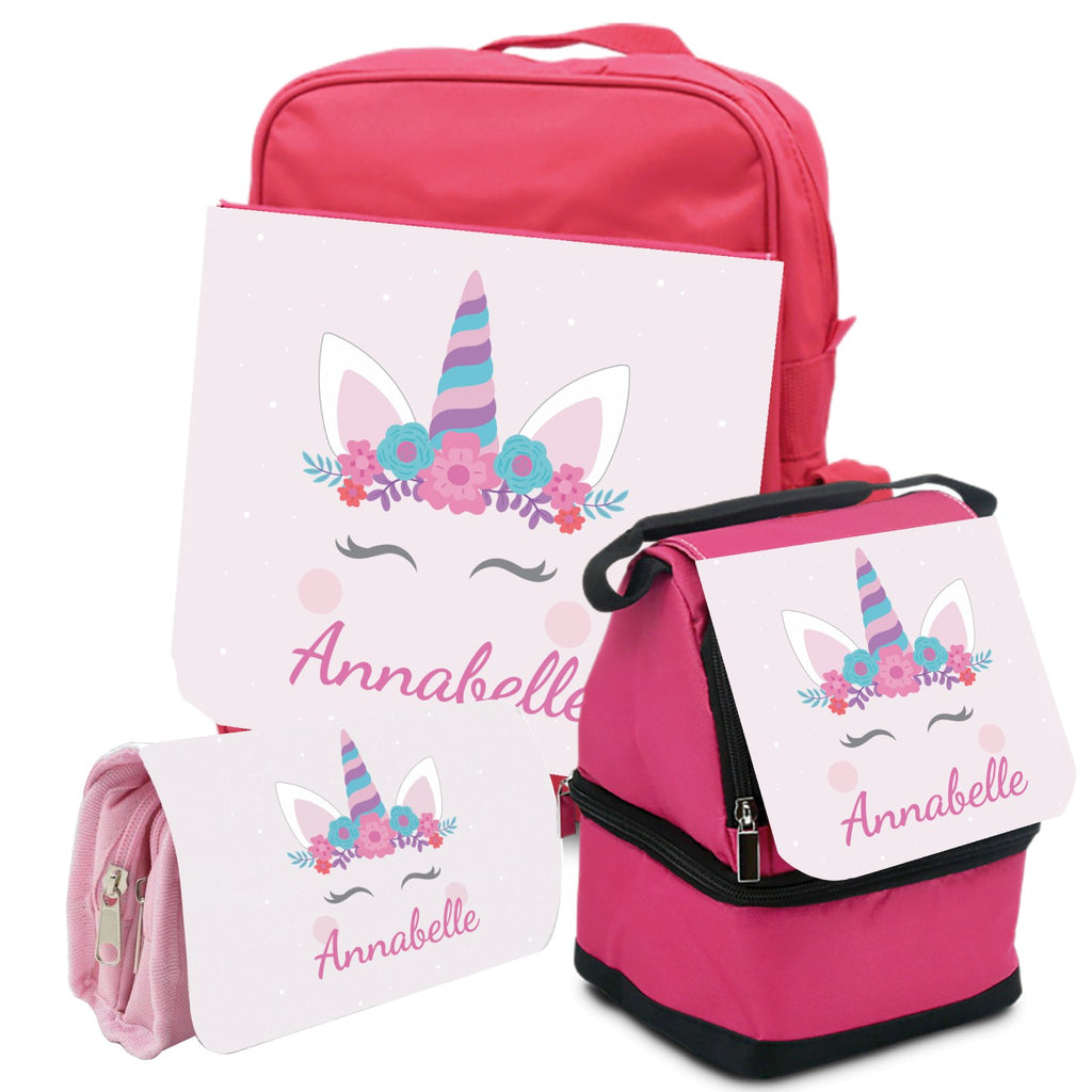 PERSONALISED SCHOOL BUNDLE KIT - Pencil Case, School Bag and Lunch Box Bag - YouPersonalise