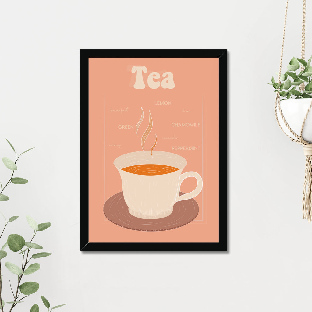 Tea and Coffee Print A3 or A4 with Frame - YouPersonalise